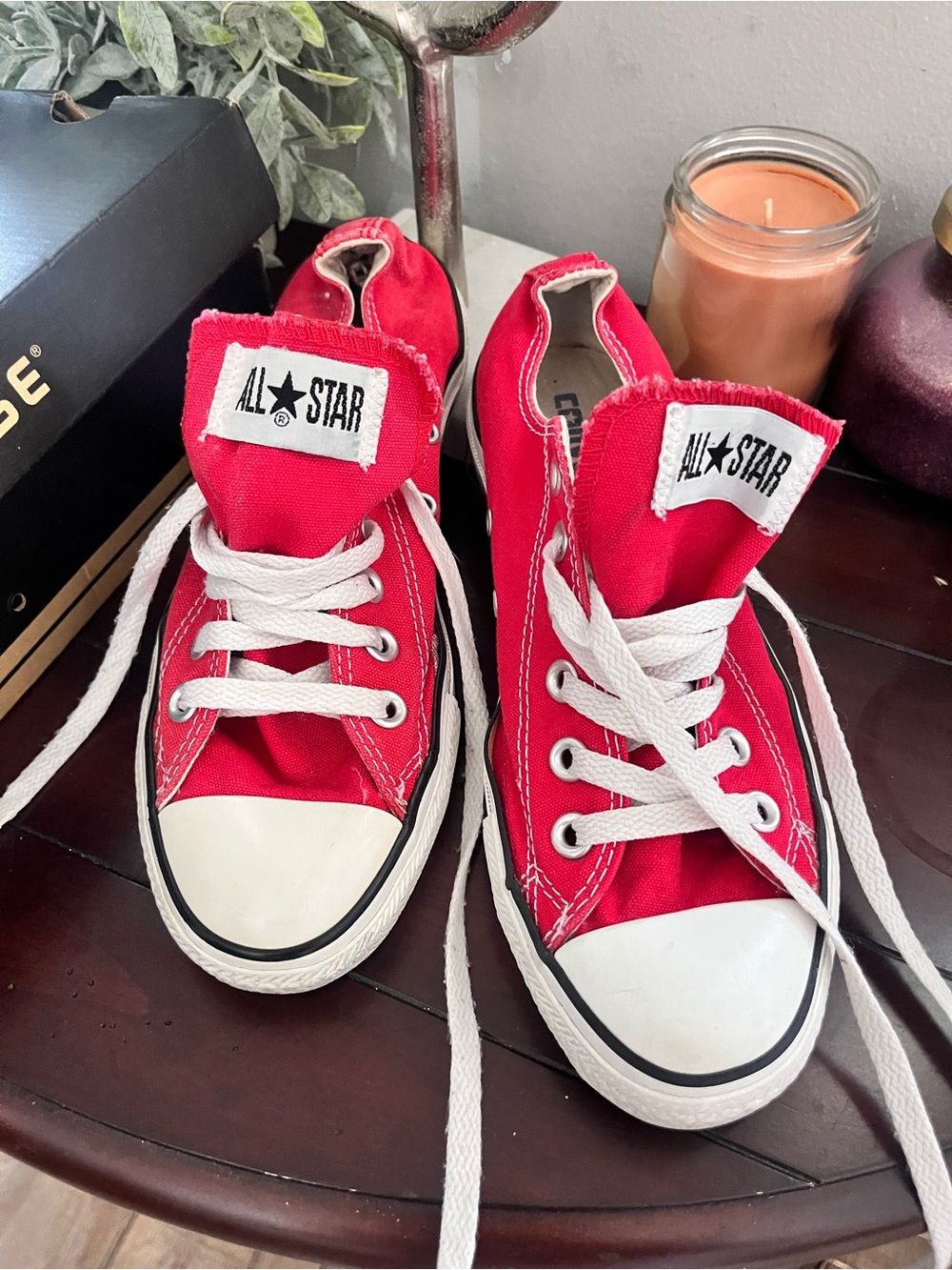 Converse All Star Ox Red Shoe Box Label